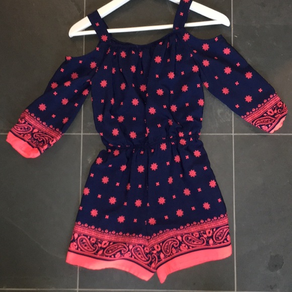 Navy Romper - Picture 2 of 2